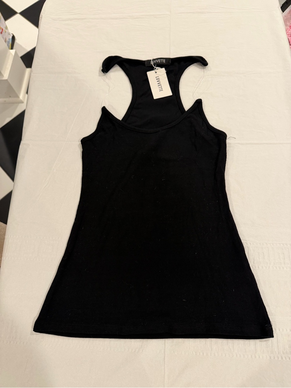 Black Racerback Tank Top
